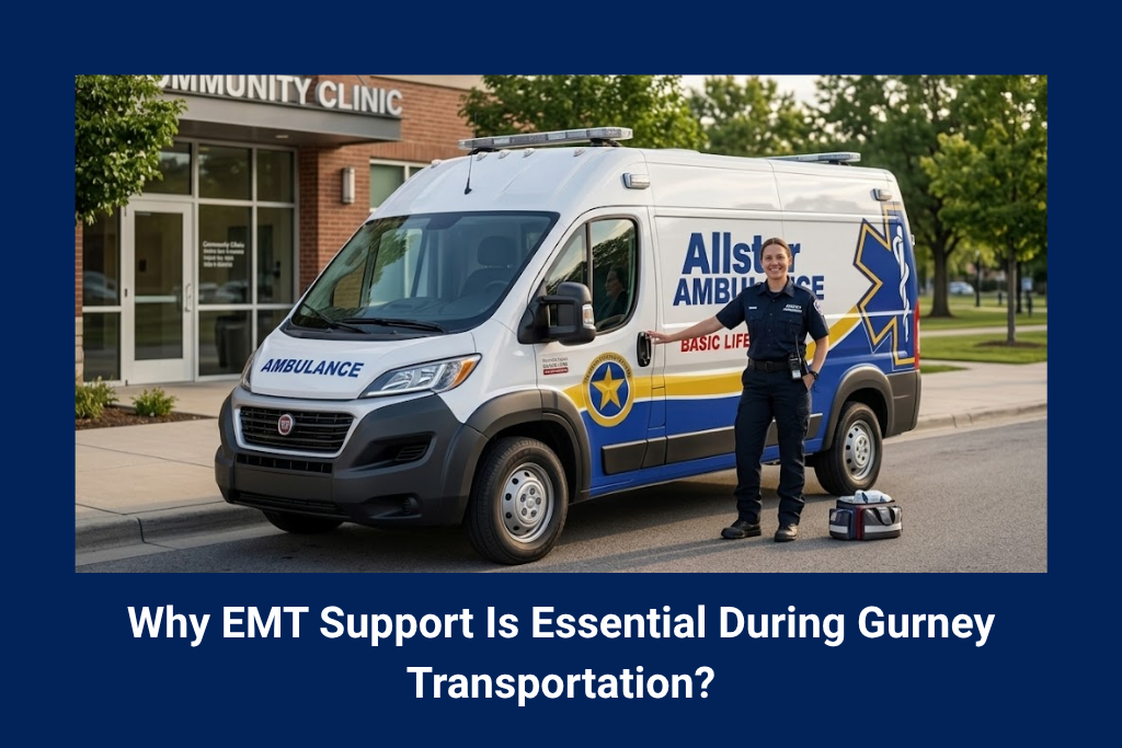 Why EMT Support Is Essential During Gurney Transportation?